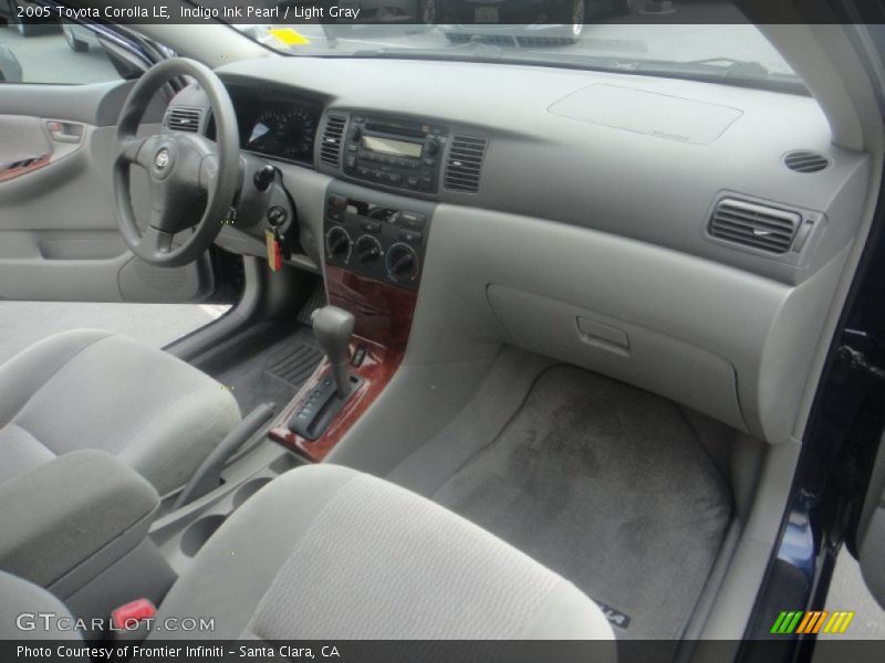 Indigo Ink Pearl / Light Gray 2005 Toyota Corolla LE