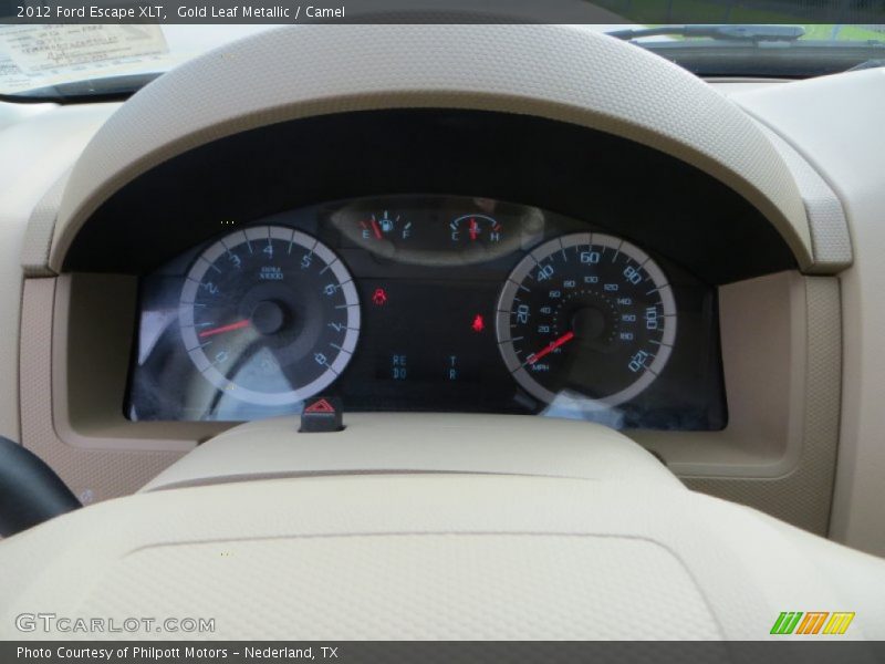 Gold Leaf Metallic / Camel 2012 Ford Escape XLT