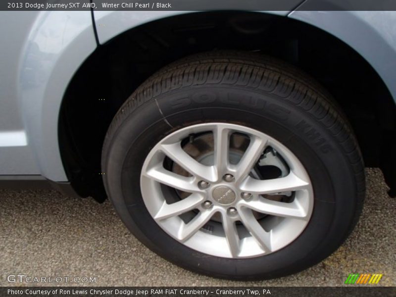 Winter Chill Pearl / Black 2013 Dodge Journey SXT AWD