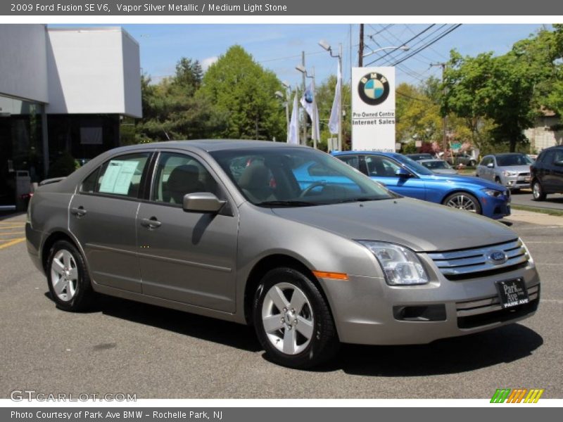 Vapor Silver Metallic / Medium Light Stone 2009 Ford Fusion SE V6