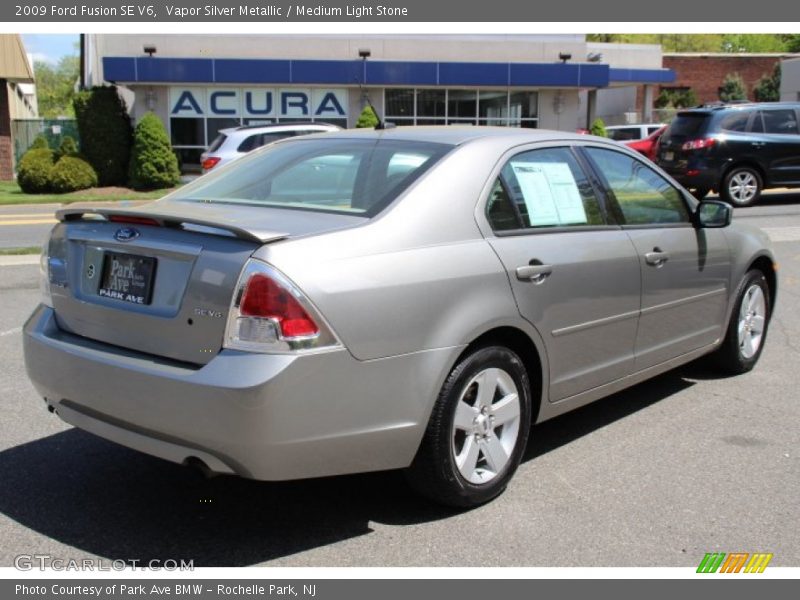 Vapor Silver Metallic / Medium Light Stone 2009 Ford Fusion SE V6