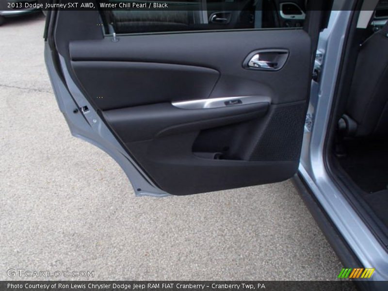 Winter Chill Pearl / Black 2013 Dodge Journey SXT AWD