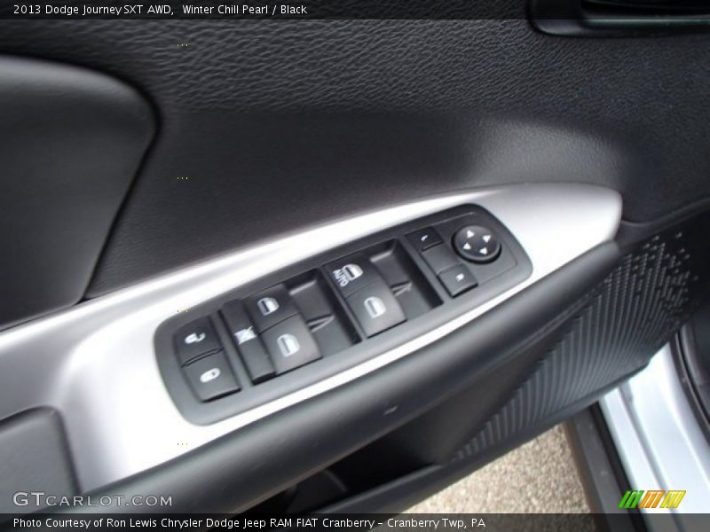 Winter Chill Pearl / Black 2013 Dodge Journey SXT AWD