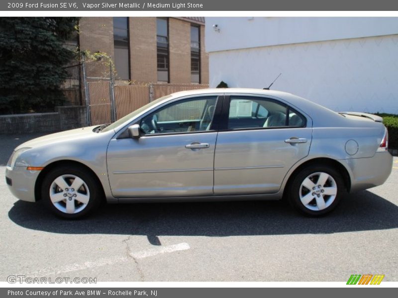 Vapor Silver Metallic / Medium Light Stone 2009 Ford Fusion SE V6