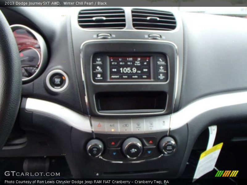 Winter Chill Pearl / Black 2013 Dodge Journey SXT AWD