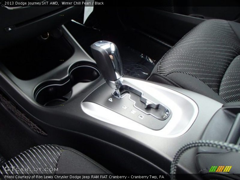 Winter Chill Pearl / Black 2013 Dodge Journey SXT AWD