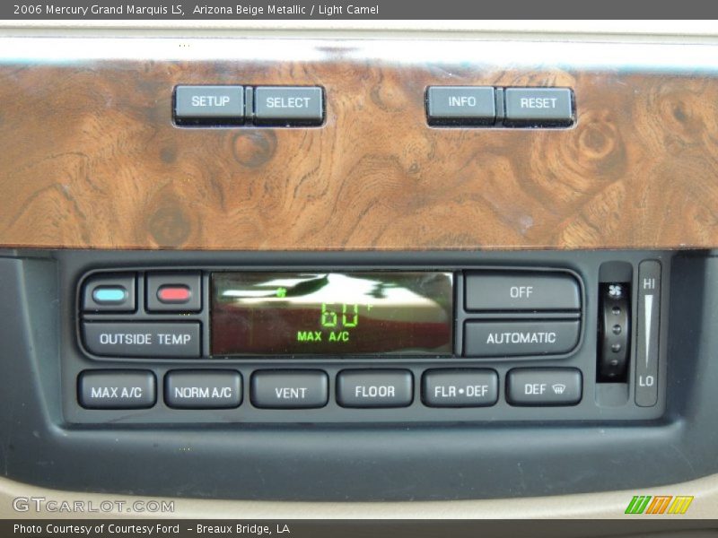 Arizona Beige Metallic / Light Camel 2006 Mercury Grand Marquis LS