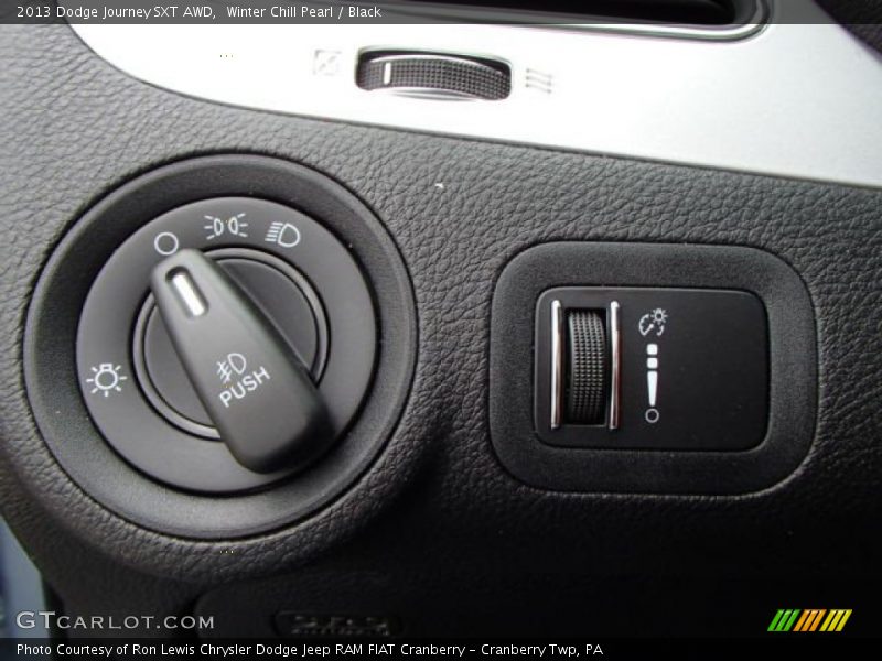 Winter Chill Pearl / Black 2013 Dodge Journey SXT AWD