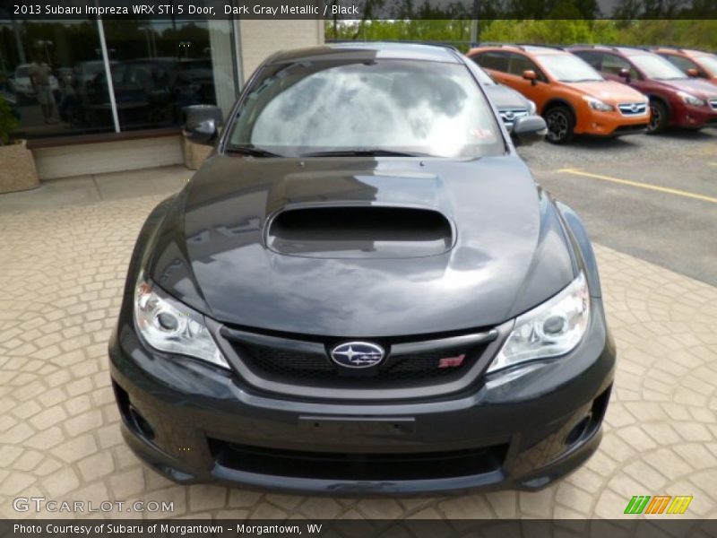 Dark Gray Metallic / Black 2013 Subaru Impreza WRX STi 5 Door