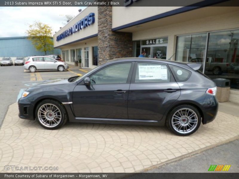 Dark Gray Metallic / Black 2013 Subaru Impreza WRX STi 5 Door