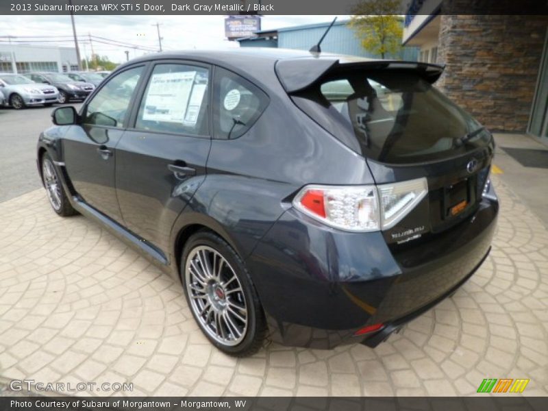 Dark Gray Metallic / Black 2013 Subaru Impreza WRX STi 5 Door
