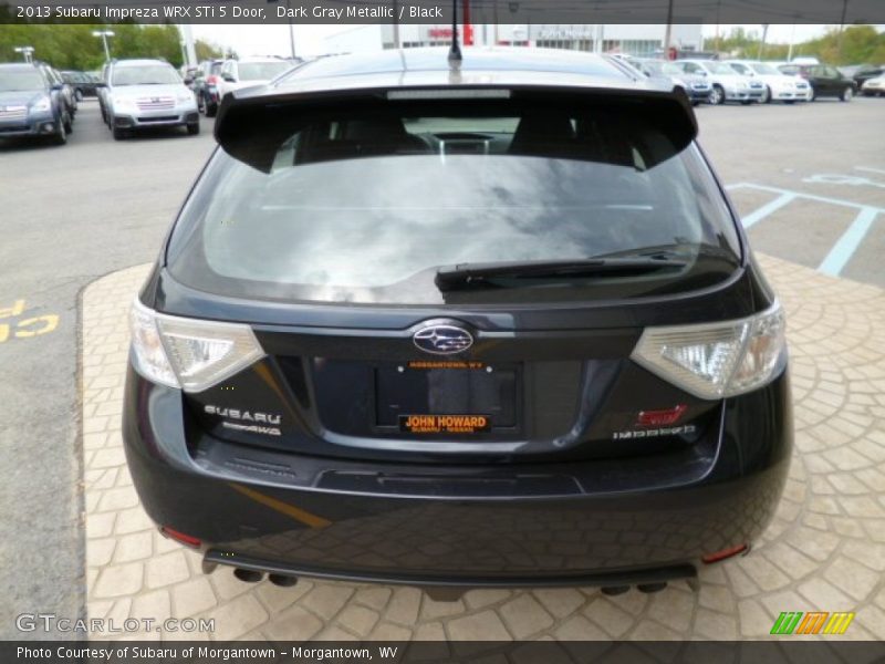 Dark Gray Metallic / Black 2013 Subaru Impreza WRX STi 5 Door