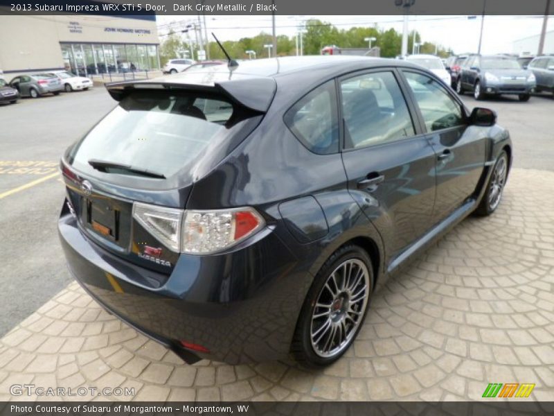 Dark Gray Metallic / Black 2013 Subaru Impreza WRX STi 5 Door