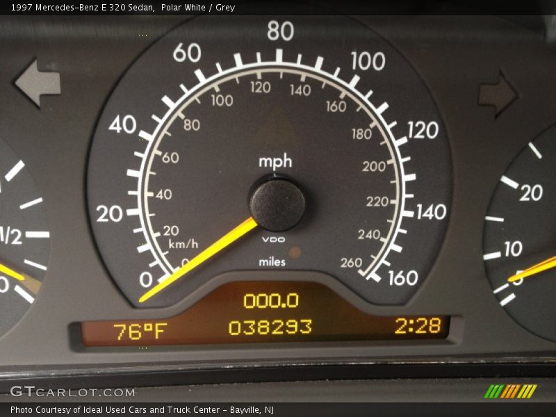 Polar White / Grey 1997 Mercedes-Benz E 320 Sedan