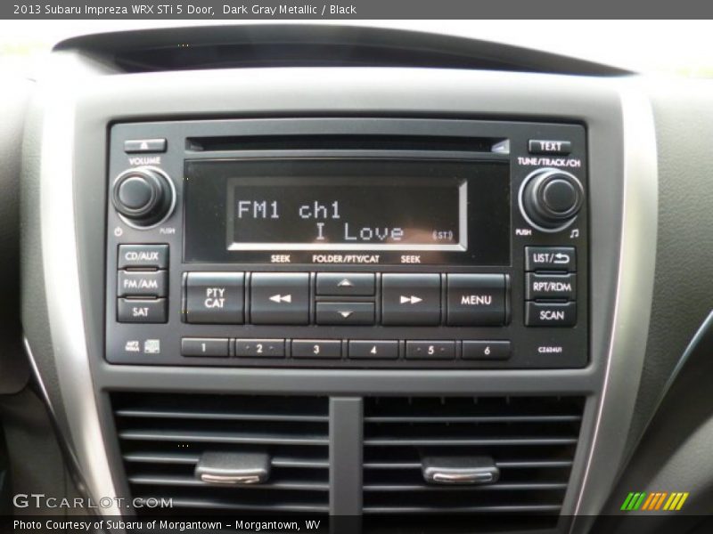 Audio System of 2013 Impreza WRX STi 5 Door