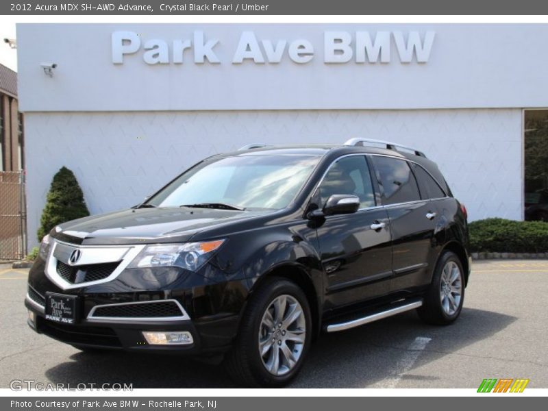 Crystal Black Pearl / Umber 2012 Acura MDX SH-AWD Advance