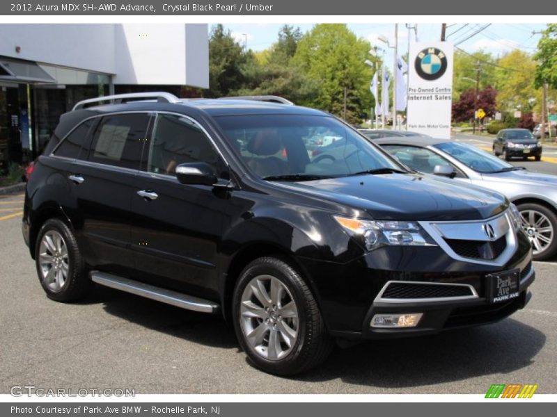 Crystal Black Pearl / Umber 2012 Acura MDX SH-AWD Advance