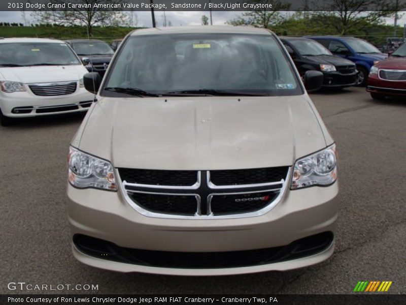 Sandstone / Black/Light Graystone 2013 Dodge Grand Caravan American Value Package