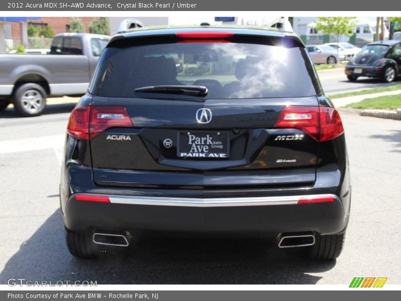 Crystal Black Pearl / Umber 2012 Acura MDX SH-AWD Advance