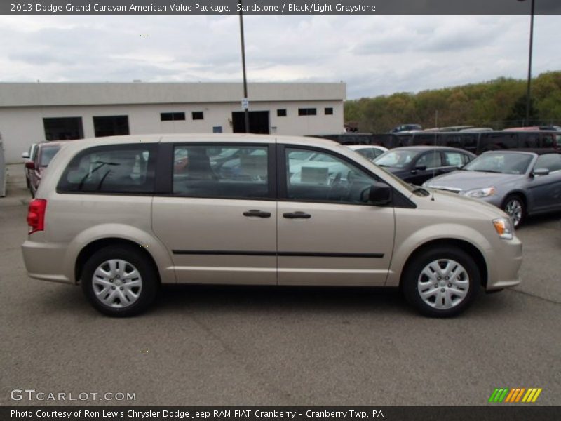 Sandstone / Black/Light Graystone 2013 Dodge Grand Caravan American Value Package