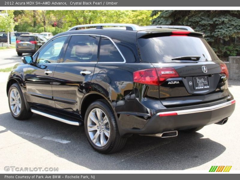 Crystal Black Pearl / Umber 2012 Acura MDX SH-AWD Advance