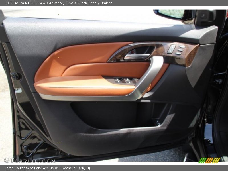 Crystal Black Pearl / Umber 2012 Acura MDX SH-AWD Advance