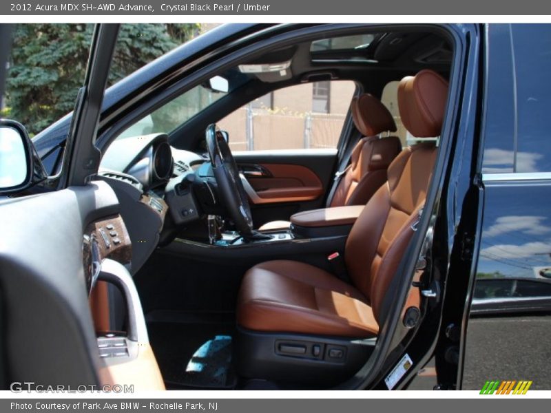 Crystal Black Pearl / Umber 2012 Acura MDX SH-AWD Advance