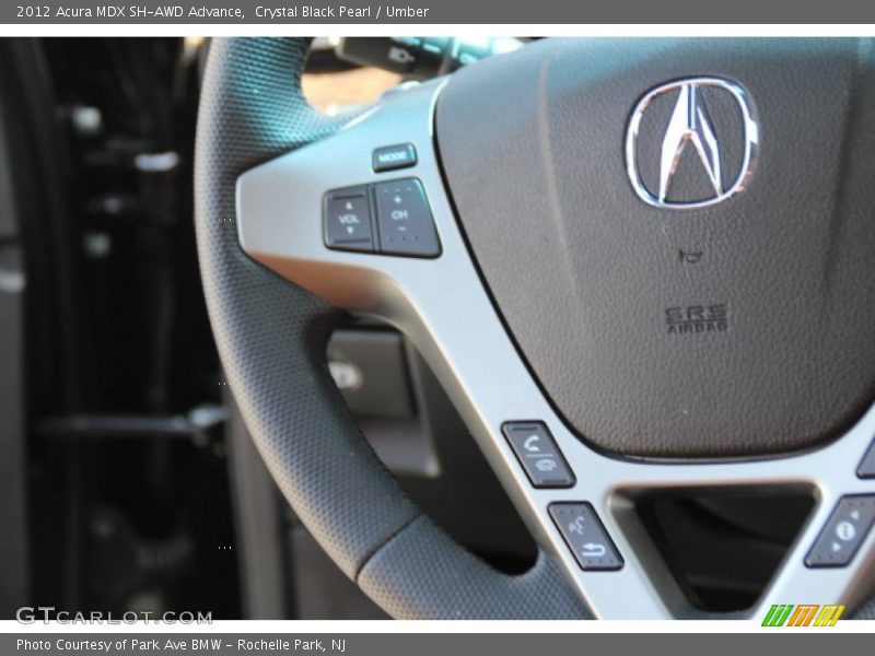 Crystal Black Pearl / Umber 2012 Acura MDX SH-AWD Advance