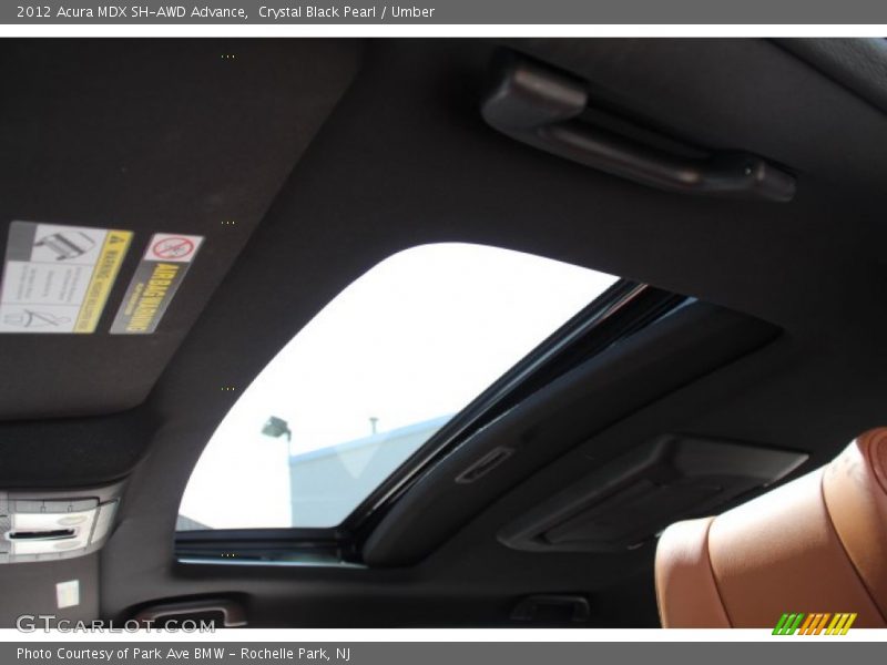 Crystal Black Pearl / Umber 2012 Acura MDX SH-AWD Advance