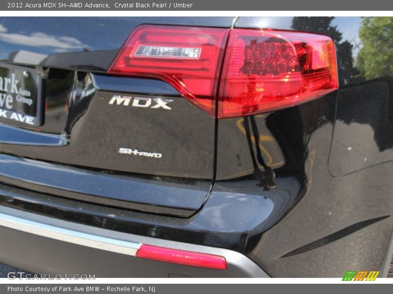Crystal Black Pearl / Umber 2012 Acura MDX SH-AWD Advance