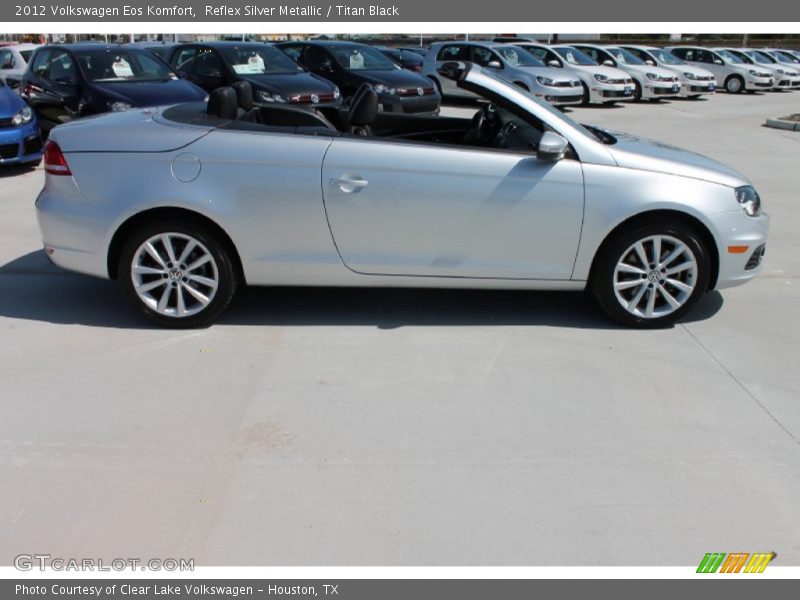 Reflex Silver Metallic / Titan Black 2012 Volkswagen Eos Komfort
