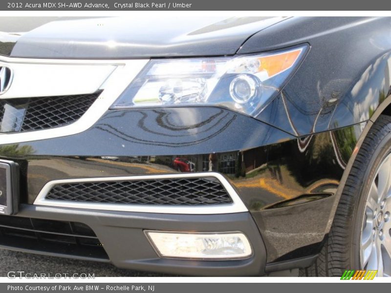 Crystal Black Pearl / Umber 2012 Acura MDX SH-AWD Advance