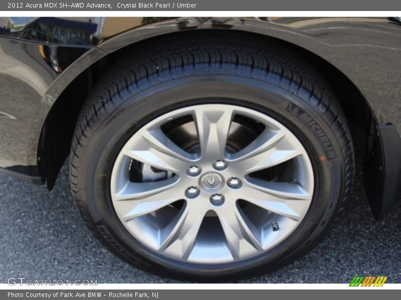 Crystal Black Pearl / Umber 2012 Acura MDX SH-AWD Advance
