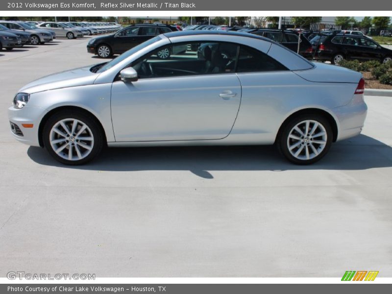 Reflex Silver Metallic / Titan Black 2012 Volkswagen Eos Komfort