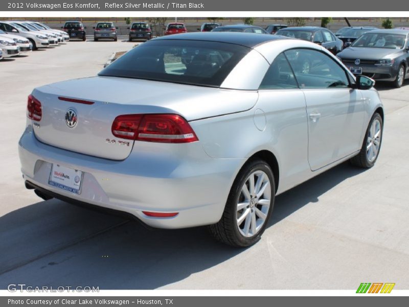 Reflex Silver Metallic / Titan Black 2012 Volkswagen Eos Komfort