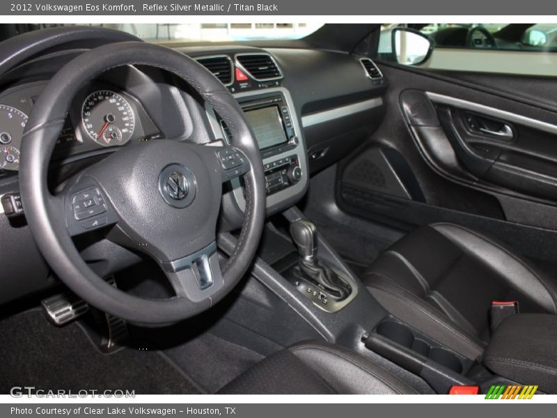 Reflex Silver Metallic / Titan Black 2012 Volkswagen Eos Komfort