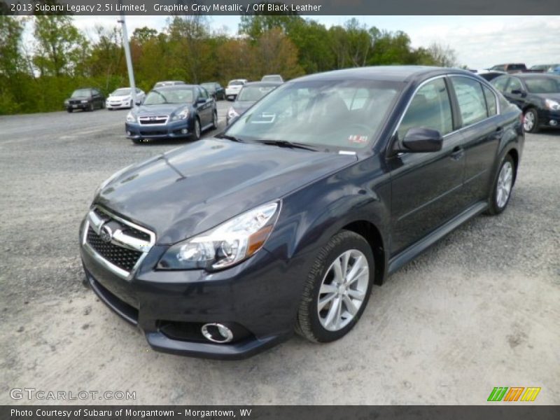 Graphite Gray Metallic / Off Black Leather 2013 Subaru Legacy 2.5i Limited
