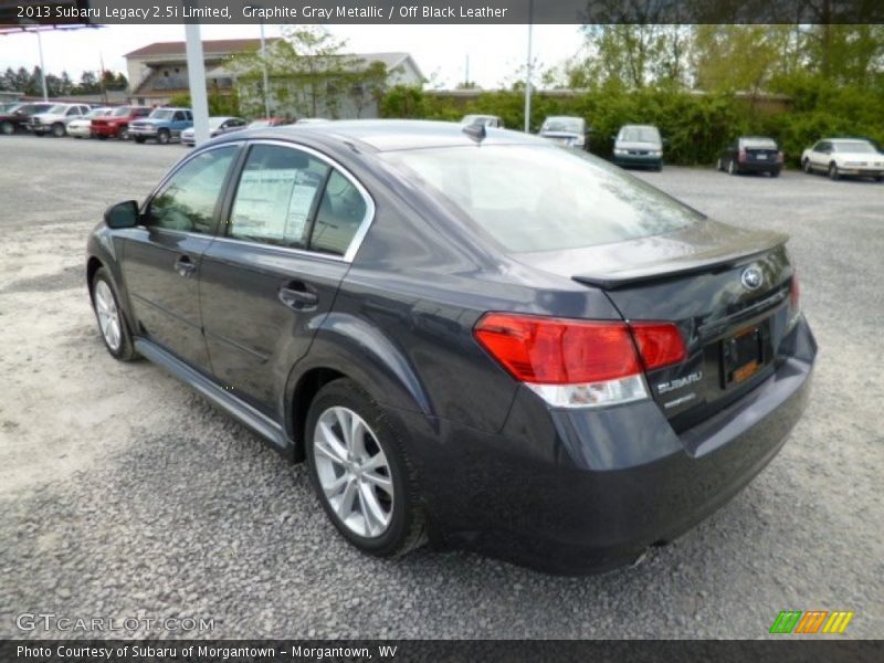 Graphite Gray Metallic / Off Black Leather 2013 Subaru Legacy 2.5i Limited