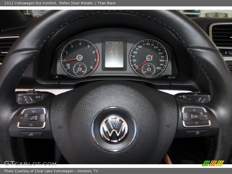 Reflex Silver Metallic / Titan Black 2012 Volkswagen Eos Komfort