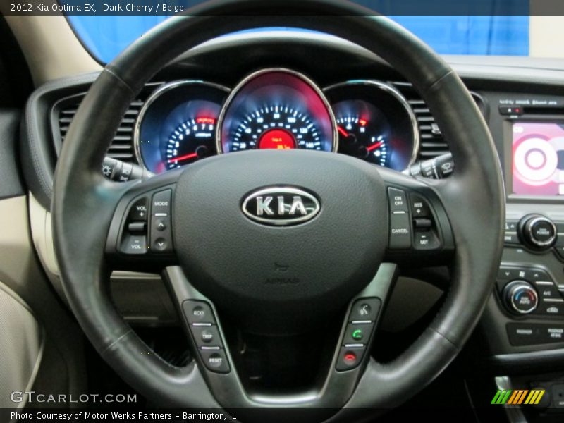 Dark Cherry / Beige 2012 Kia Optima EX