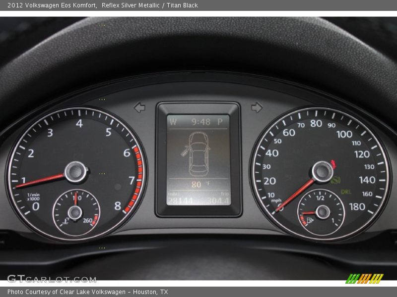 Reflex Silver Metallic / Titan Black 2012 Volkswagen Eos Komfort