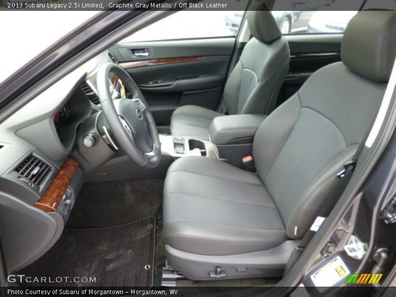 Graphite Gray Metallic / Off Black Leather 2013 Subaru Legacy 2.5i Limited