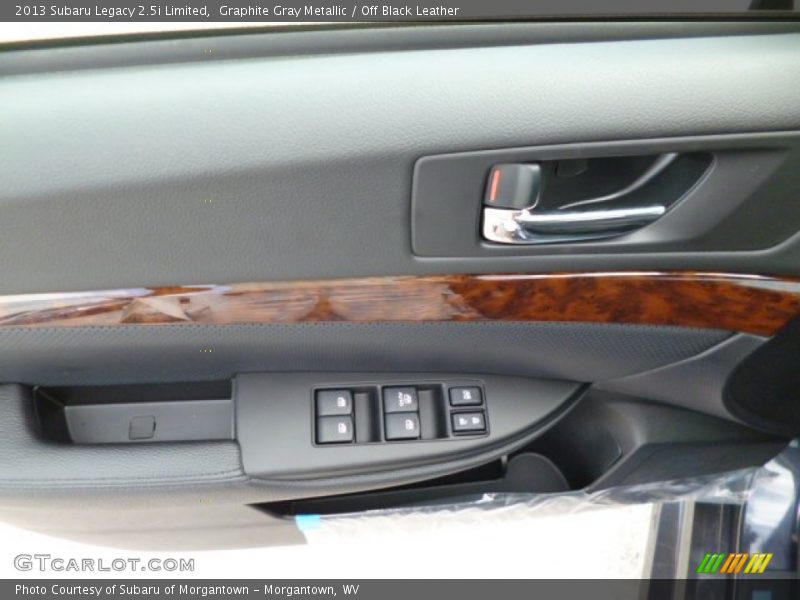 Graphite Gray Metallic / Off Black Leather 2013 Subaru Legacy 2.5i Limited