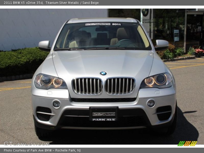 Titanium Silver Metallic / Sand Beige 2011 BMW X5 xDrive 35d