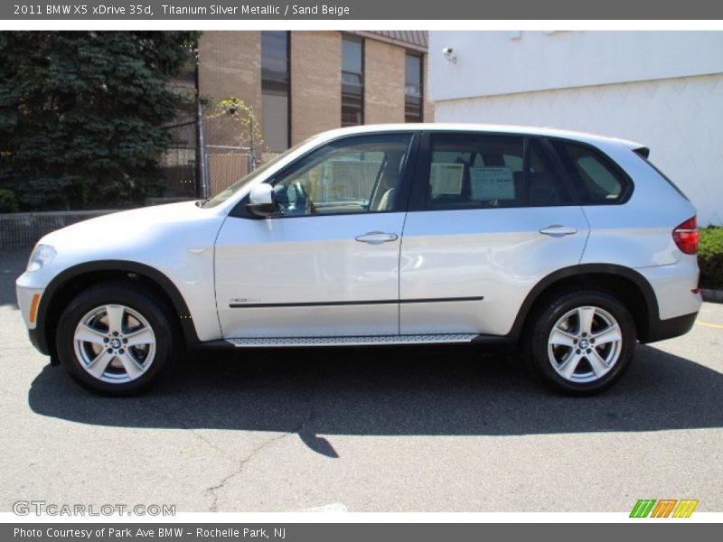 Titanium Silver Metallic / Sand Beige 2011 BMW X5 xDrive 35d