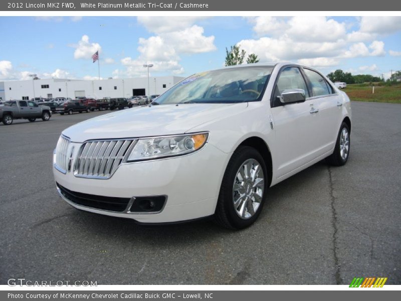 White Platinum Metallic Tri-Coat / Cashmere 2012 Lincoln MKZ FWD