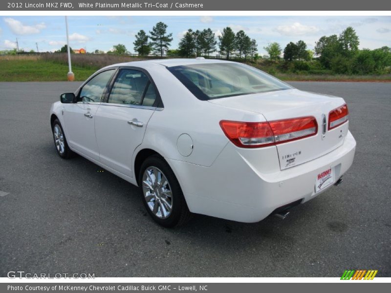 White Platinum Metallic Tri-Coat / Cashmere 2012 Lincoln MKZ FWD