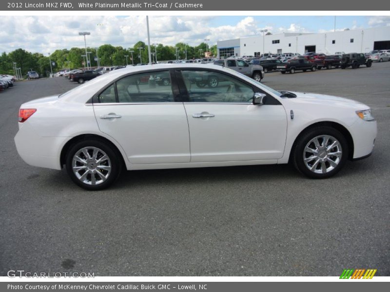 White Platinum Metallic Tri-Coat / Cashmere 2012 Lincoln MKZ FWD