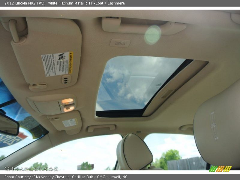White Platinum Metallic Tri-Coat / Cashmere 2012 Lincoln MKZ FWD