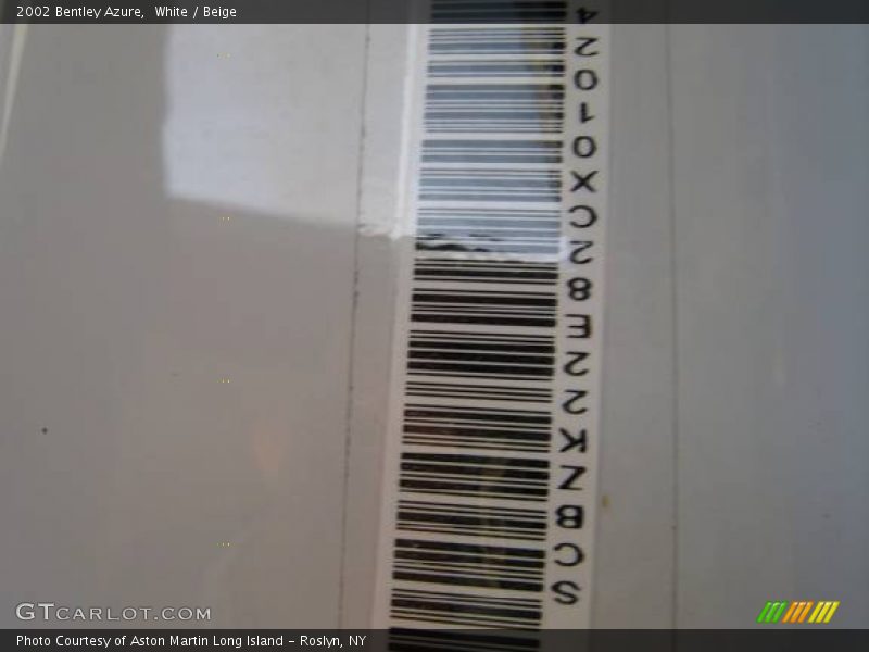 White / Beige 2002 Bentley Azure